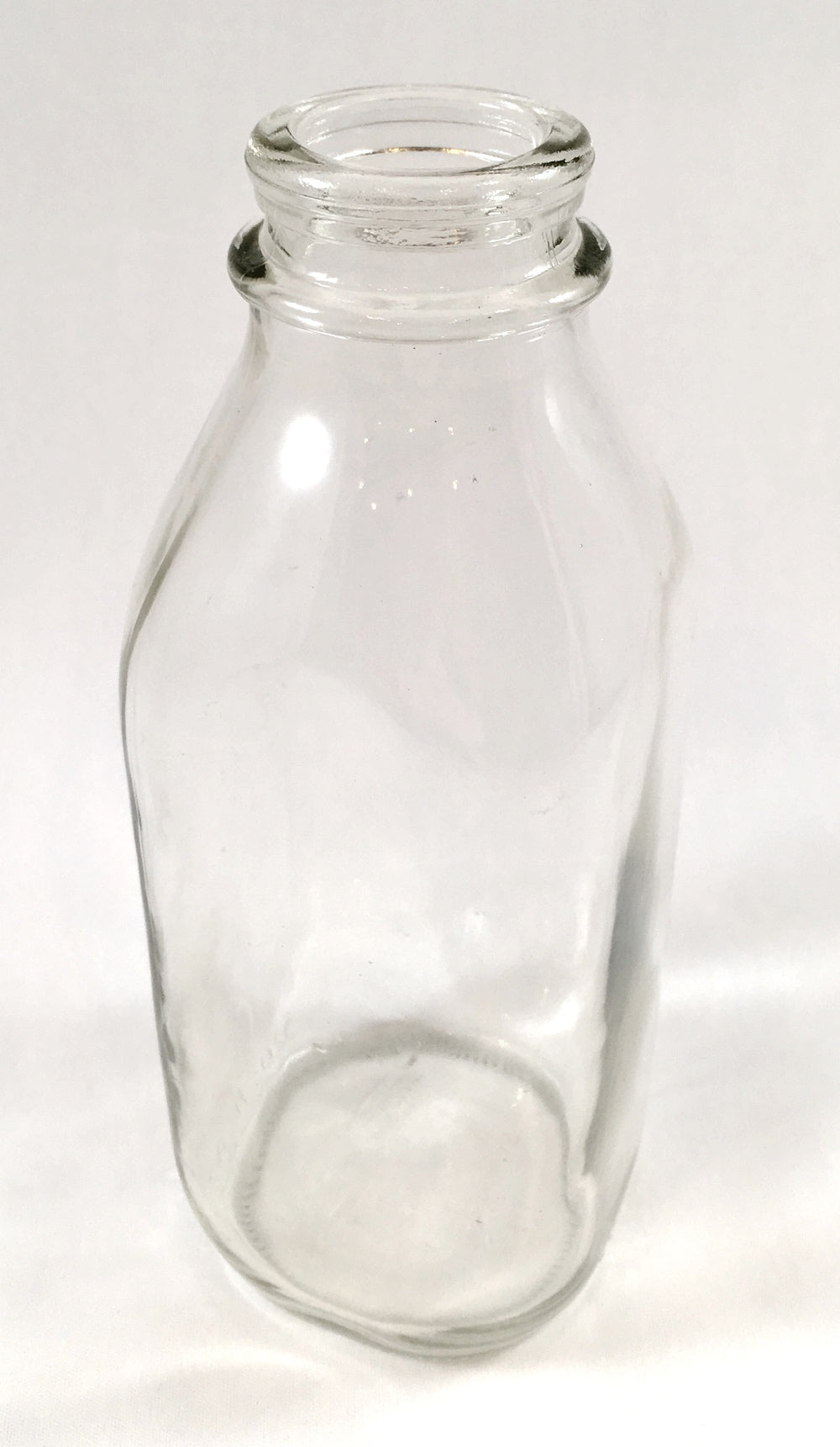 Clear Glass Milk Jug