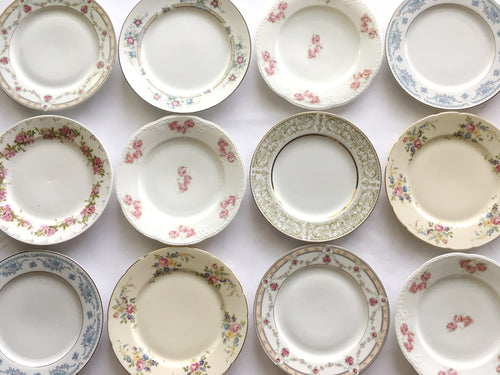 Assorted China Plates