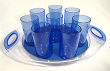 Load image into Gallery viewer, Clear Plastic Serving Tray with Rubber Placemat
