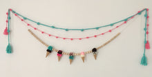Load image into Gallery viewer, Pompom Ice Cream Cone Yarn Garland