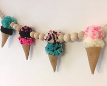 Load image into Gallery viewer, Pompom Ice Cream Cone Yarn Darland