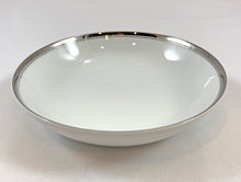 Load image into Gallery viewer, China Dish Set, White with Platinum Rims