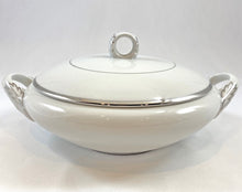 Load image into Gallery viewer, China Servingware, White with Platinum Rims