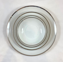 Load image into Gallery viewer, China Dish Set, White with Platinum Rims
