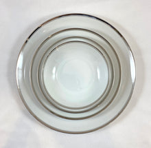 Load image into Gallery viewer, China Dish Set, White with Platinum Rims