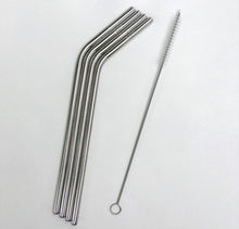 Load image into Gallery viewer, Metal Reusable Drinking Straws
