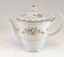 Load image into Gallery viewer, White and Cream Teapot with Floral Pattern
