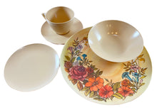 Load image into Gallery viewer, Melamine Floral Plastic Dishes
