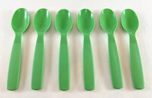 Load image into Gallery viewer, Light Green Plastic Kids&#39; Spoon
