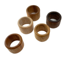 Load image into Gallery viewer, Assorted Wooden Napkin Rings
