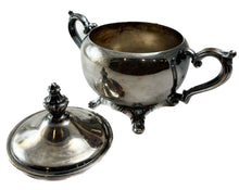 Load image into Gallery viewer, Silver Footed Sugar Dish with Lid
