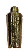 Load image into Gallery viewer, Hammered Gold Cocktail Shaker
