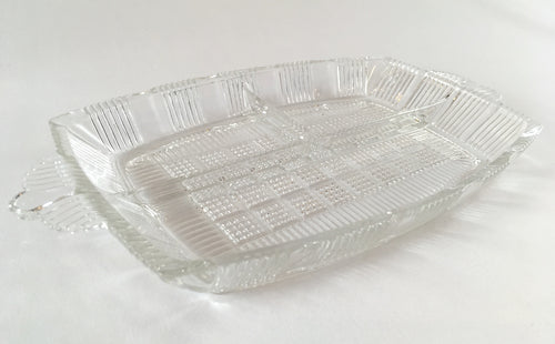 Glass Divided Serving Dish