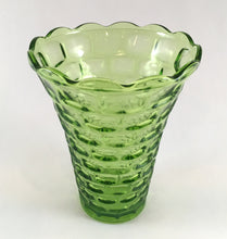 Load image into Gallery viewer, Vintage Green Glass Vase
