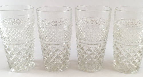 Large Textured Water Glasses