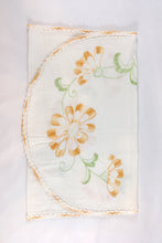 Load image into Gallery viewer, Orange Flower Embroidered Table Runner
