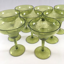 Load image into Gallery viewer, Green Plastic Margarita Glasses

