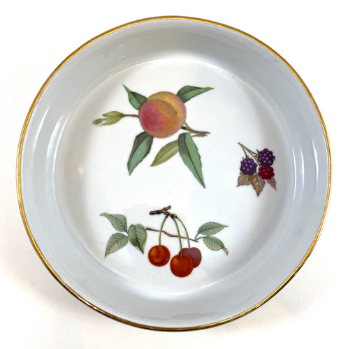 Medium Round Serving Dish with Fruit Motif