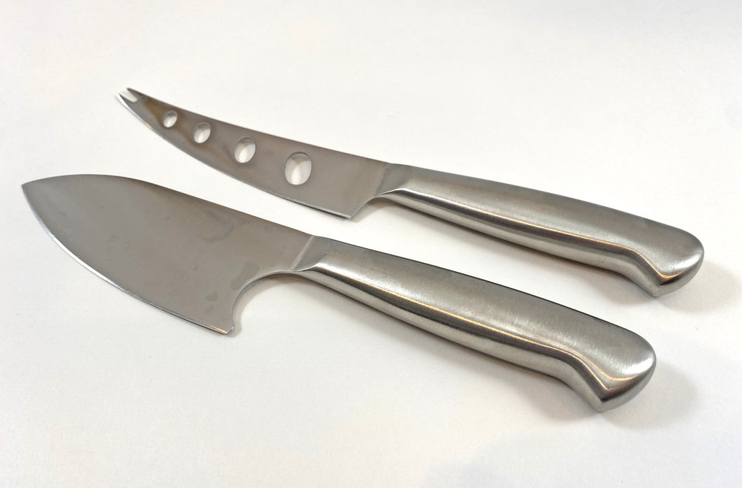 Polished Silver Cheese Knives