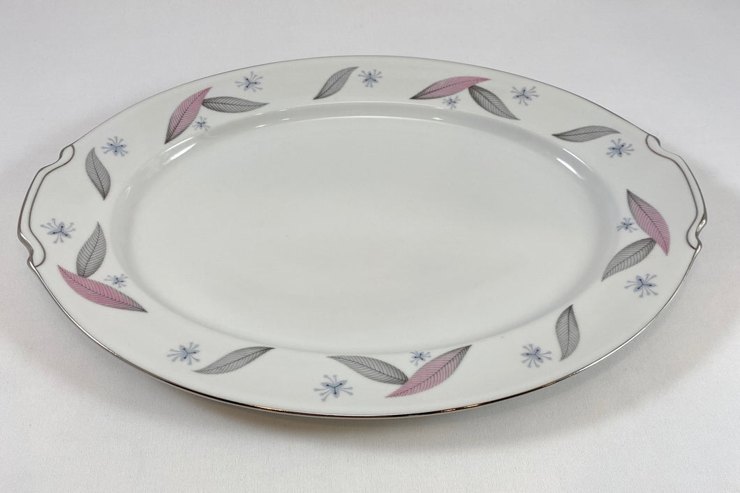 Feather-Pattern China Serving Platter