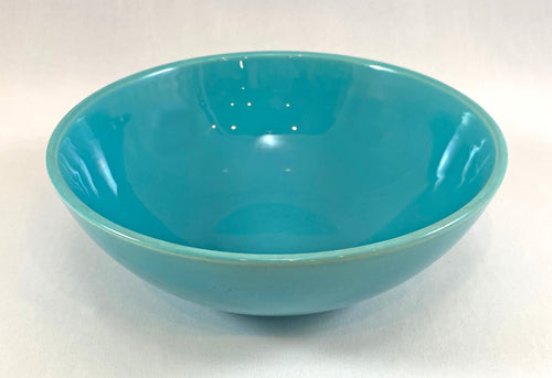 Large Teal Ceramic Serving Bowl