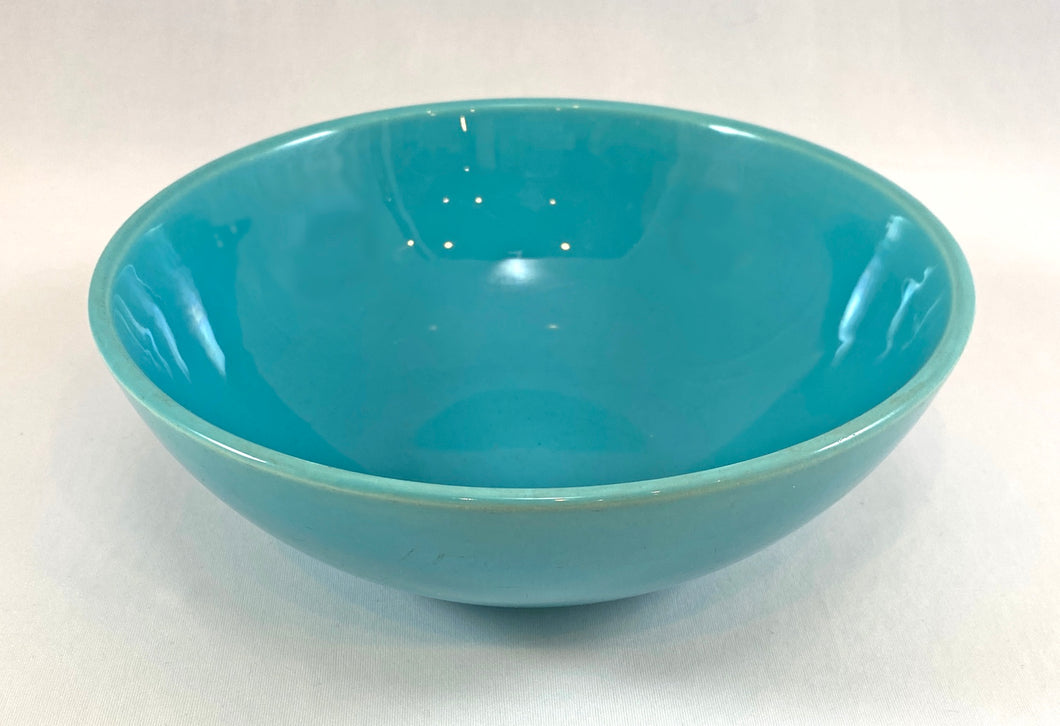 Large Teal Ceramic Serving Bowl