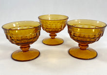Load image into Gallery viewer, Amber Glass Dessert Bowls
