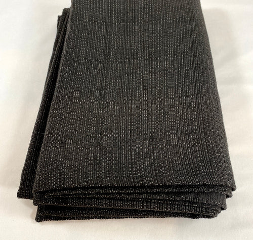 Woven Black Rectangular Tablecloth