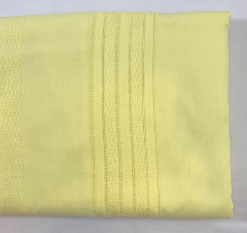 Yellow Rectangular Tablecloth with Lace Accents