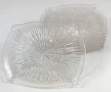 Load image into Gallery viewer, Clear Acrylic Crystal-Patterned Canapé Trays
