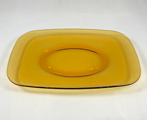 Yellow Verico Rectangular Glass Platter