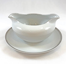 Load image into Gallery viewer, China Servingware, White with Platinum Rims
