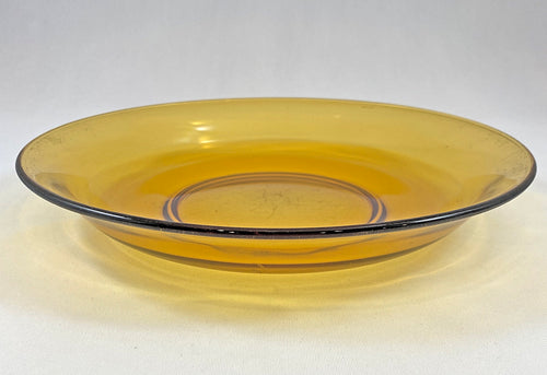 Yellow Verico Round Glass Platter