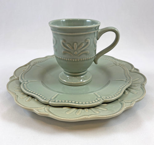 Green Ceramic Dish Set