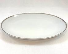 Load image into Gallery viewer, China Servingware, White with Platinum Rims

