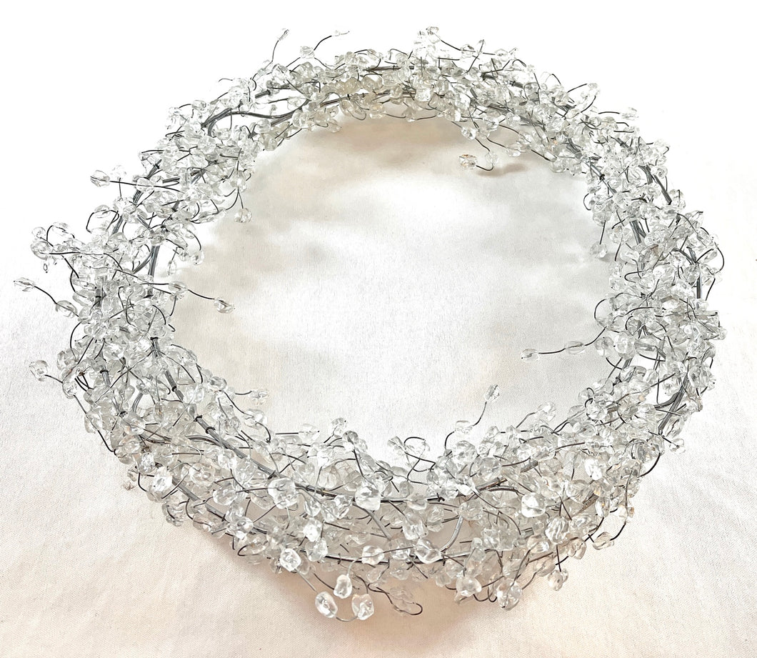 Wreath with Clear Beads
