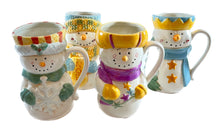 Load image into Gallery viewer, Large Snowman Christmas Mugs
