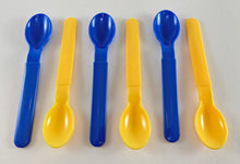 Load image into Gallery viewer, Yellow and Blue Plastic Spoons
