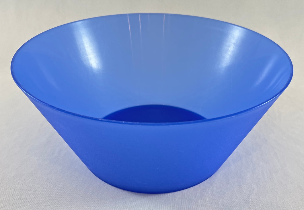Blue Plastic Serving Bowl