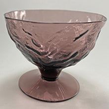 Load image into Gallery viewer, Purple Textured Glass Dessert Cups
