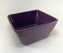 Load image into Gallery viewer, Square Purple Melamine Bowls
