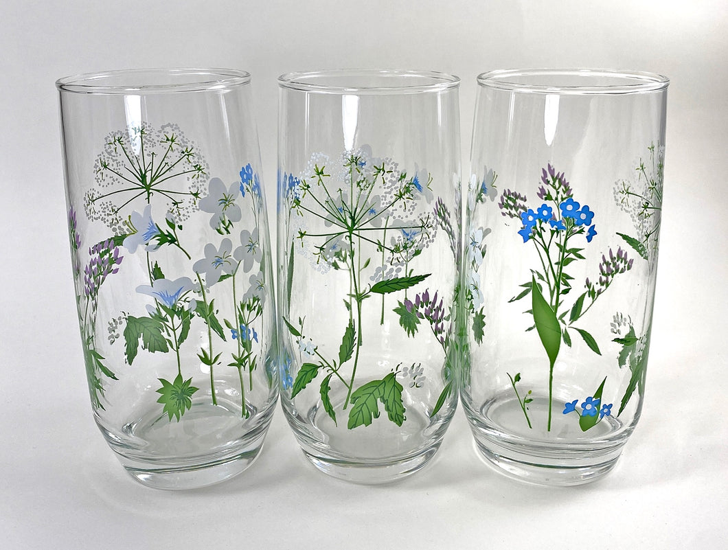 Wildflowers Water Glasses