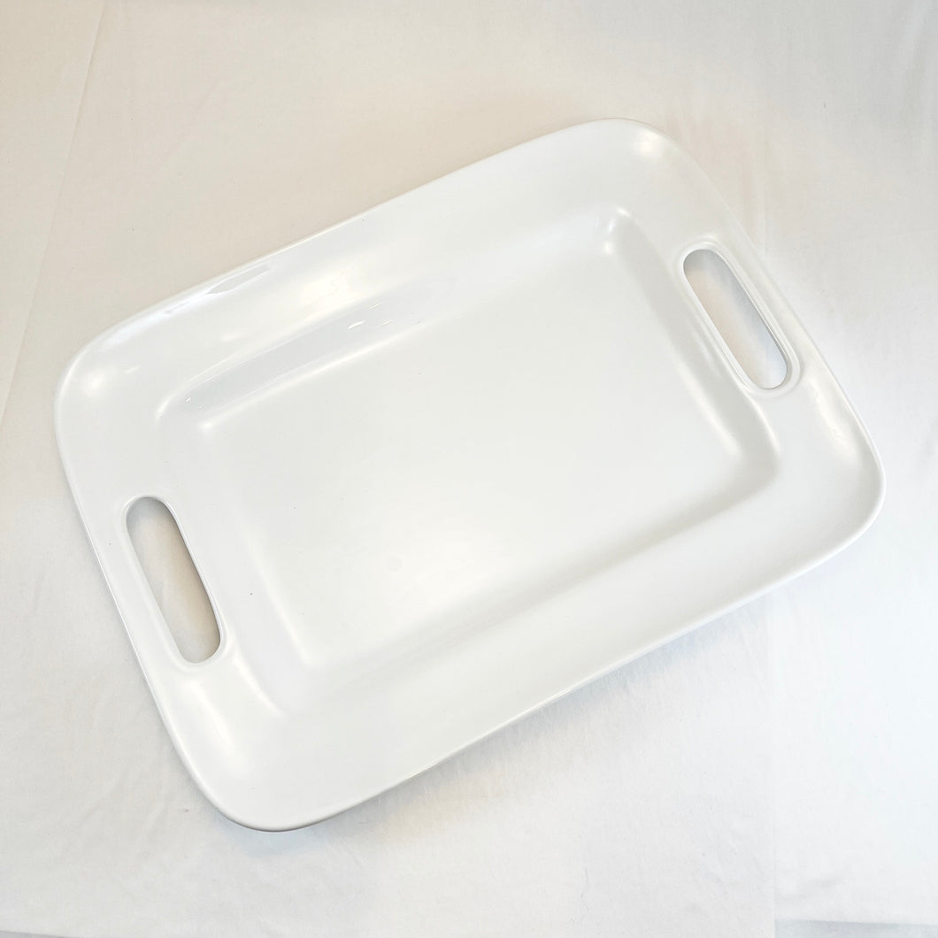 Large White Ceramic Serving Platter