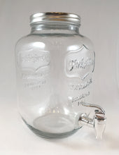 Load image into Gallery viewer, Glass Mason Jar-Style Drink Dispenser
