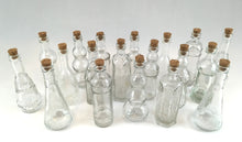 Load image into Gallery viewer, Clear glass bottles with corks
