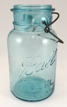 Load image into Gallery viewer, Vintage Teal Blue Ball Jar
