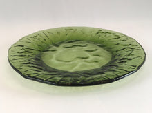 Load image into Gallery viewer, Textured Green Glass Salad/Cocktail Plates
